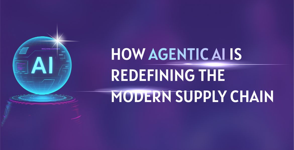 The text-based images depicts how AI agents are transforming supply chain technology in 2025